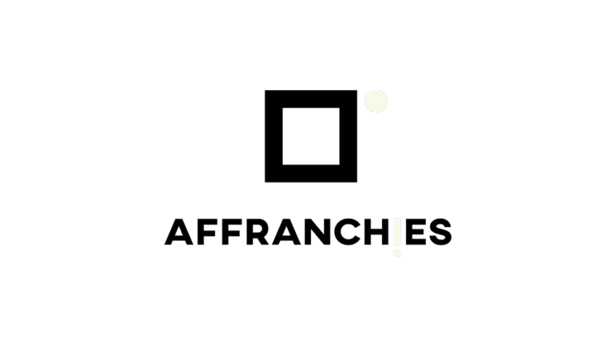 Logo noir et écru sur fond transparent du programme Affranchies!