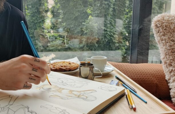 café · cookie · croquis